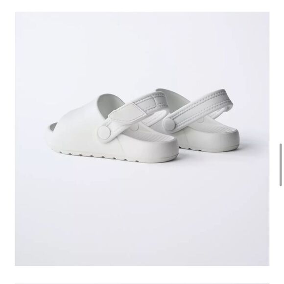 Zara RUBBER SLINGBACK SANDALS - Picture 4 of 5